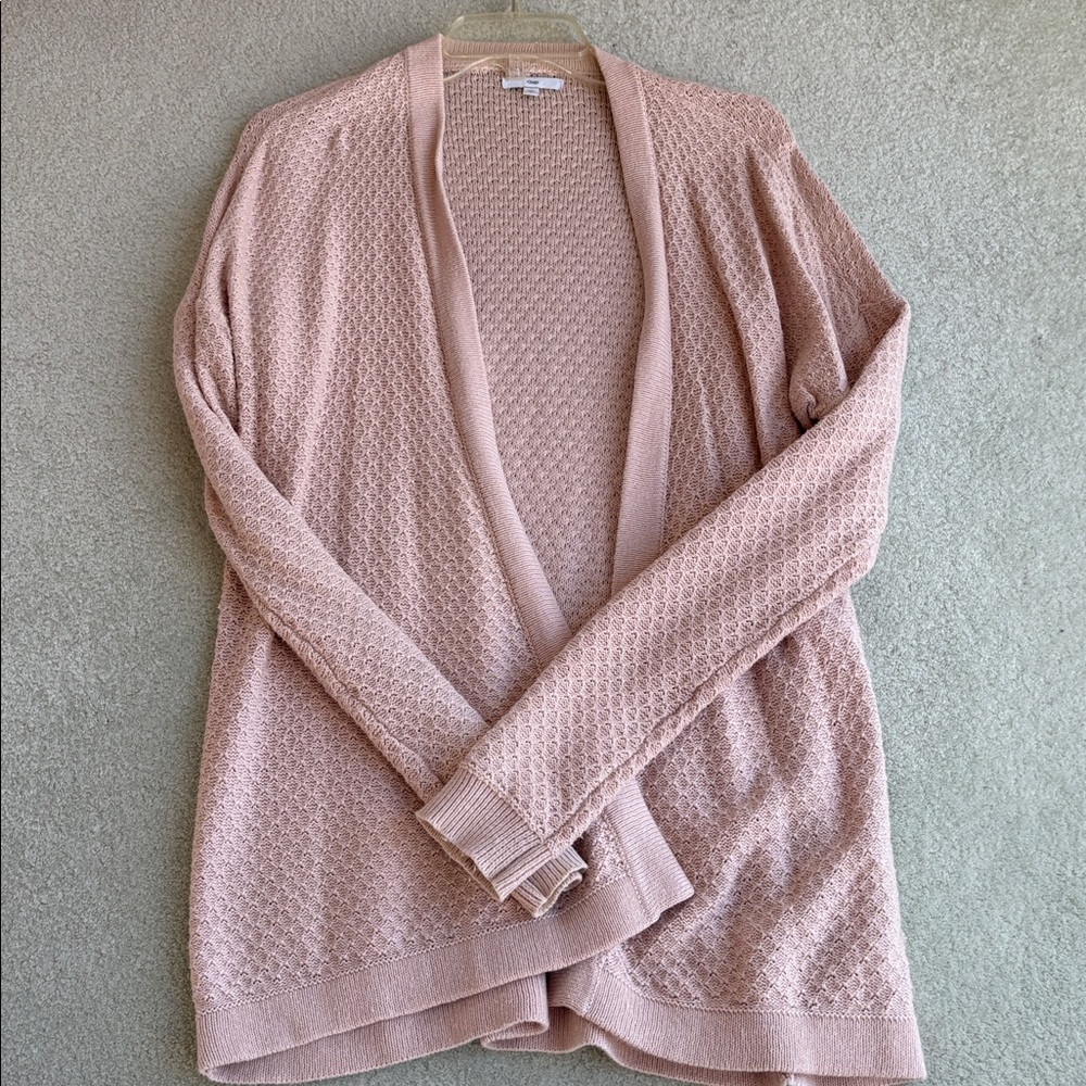 GAP Women's Blush Open-Front Cardigan